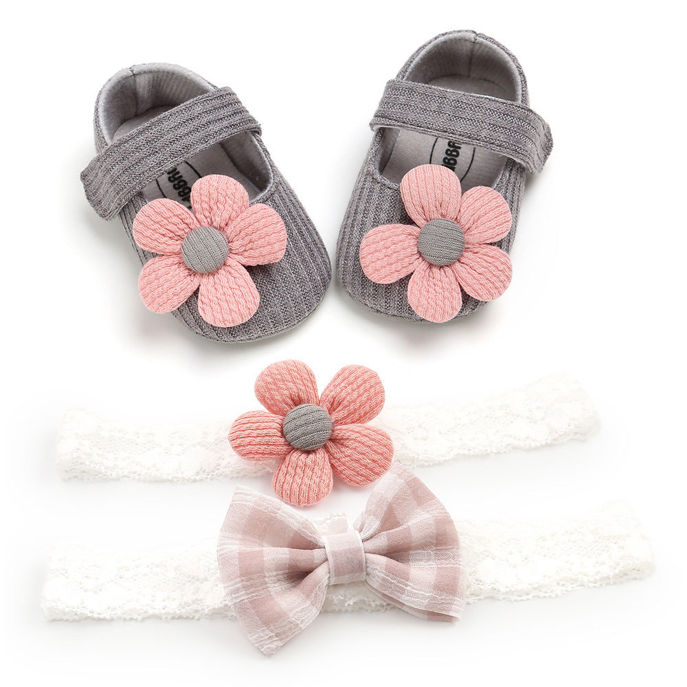 Pink Posy Baby Shoes