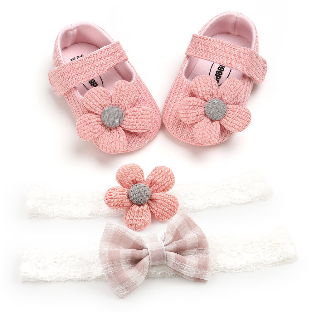 Pink Posy Baby Shoes