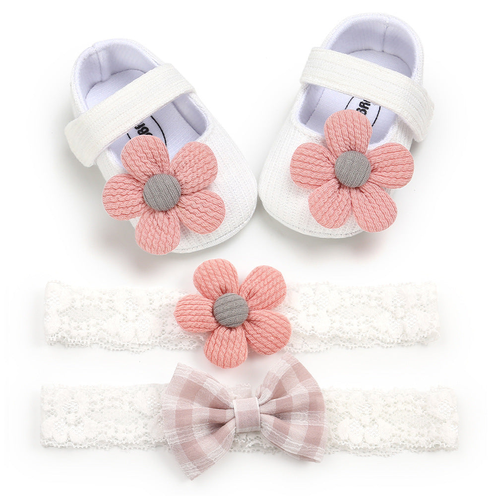 Pink Posy Baby Shoes