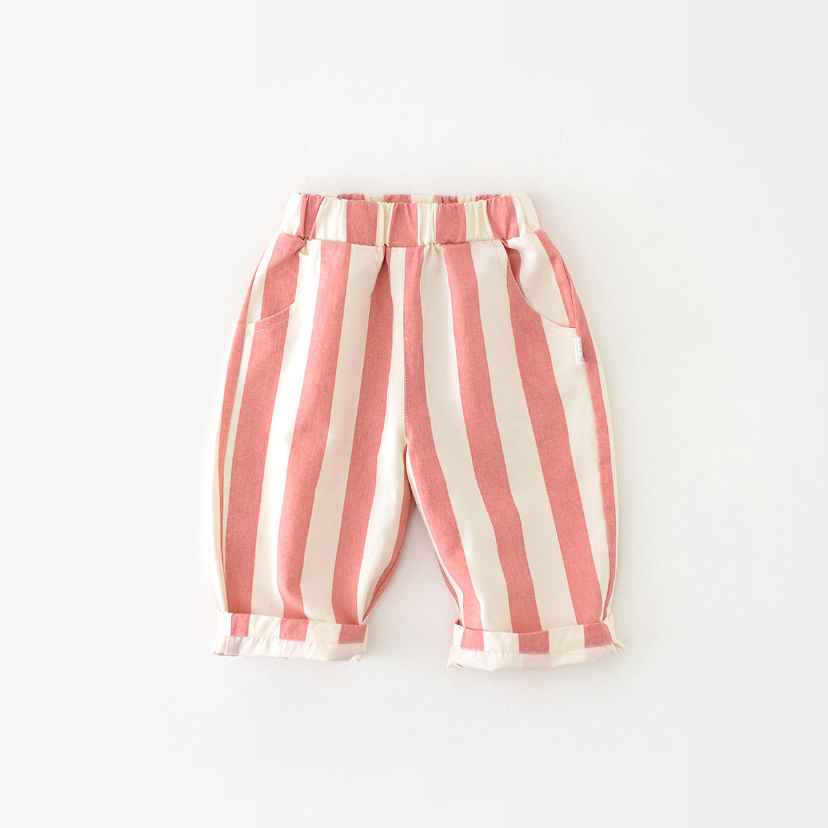 Candy Floss Stripe High Waisted Slouch Trousers