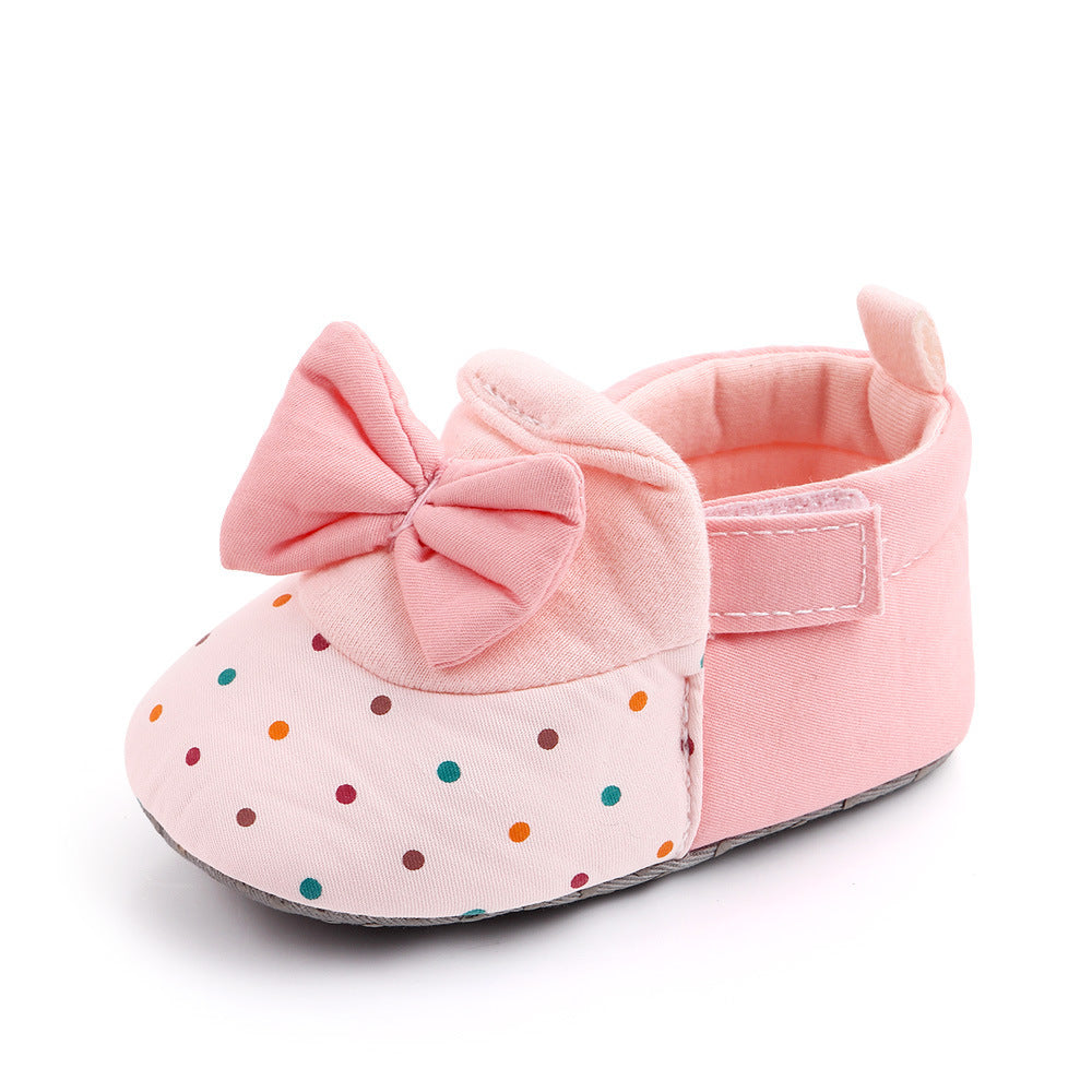 Pretty Bow Baby Booties