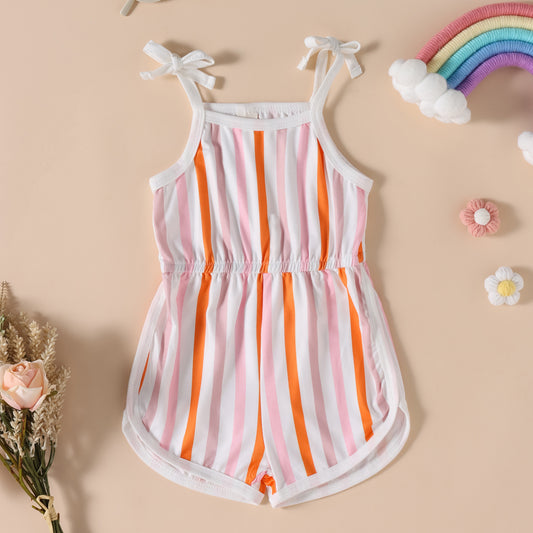 Candy Stripe Sunny Strappy Romper