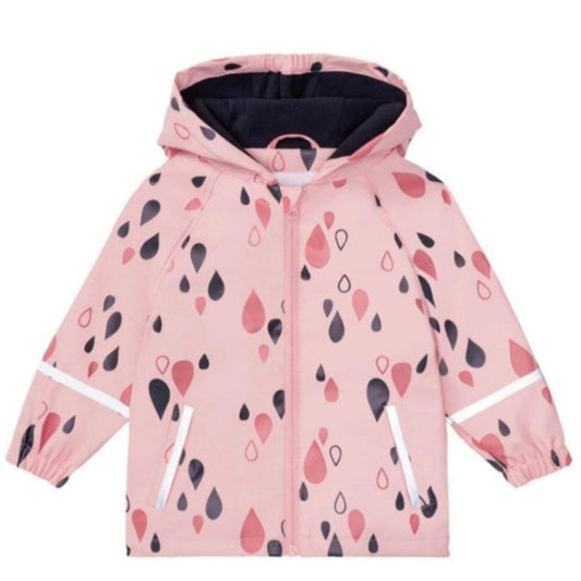 Drip Drop Drip Fleece Lined Rain Coat