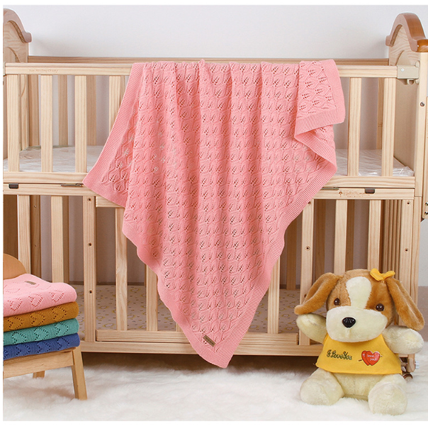 MI MI XIONG Designer Leaf Knitted Blanket